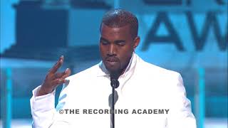 2005  Kanye West Wins Grammy Best Rap Album The College Dropout Speech [upl. by Ahsieit]