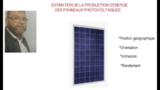 Video N234 Comment estimer la production delectricité dun panneau photovoltaique [upl. by Brynna]