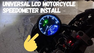 How to install Universal motorcycle Speedometer on Yamaha XJR400 [upl. by Geirk]