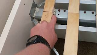 DIY IKEA Brimnes Bed Silencing the squeeks [upl. by Aihsenek295]