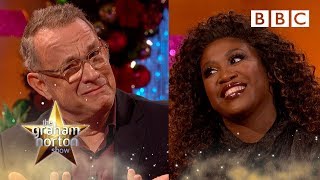 Tom Hanks and Motsi Mabuse scrutinise Strictly scoring  Graham Norton Show  BBC [upl. by Gram820]