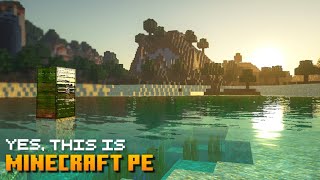 Most Realistic Minecraft PE Shaders Pack GLSL PE [upl. by Ailekahs343]