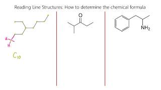 Reading Skeletal Line Structures Organic Chemistry Part 1 [upl. by Aydan]