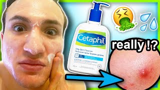 I tried Cetaphil Oily Skin Cleanser for ONE WEEK completely useless [upl. by Samaria]