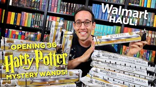 I OPENED 36 HARRY POTTER MYSTERY WANDS SERIES 3 FROM WALMART [upl. by Tj]