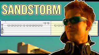 Darude  Sandstorm Guitar Tab Tutorial [upl. by Samella231]