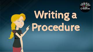 Writing a Procedure [upl. by Alyks450]