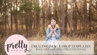 Creating Easy Drag and Drop Templates in Photoshop  Photoshop Tutorial [upl. by Dleifxam]