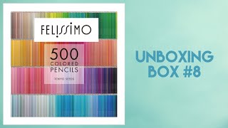 Felissimo 500 Colored Pencils Tokyo Seeds  Unboxing 8 [upl. by Adraynek802]