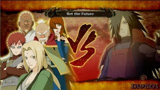 Naruto Ultimate Ninja Storm 3 Tsunade Five Kage Vs Madara Uchiha SRank Legend English [upl. by Ettezus]