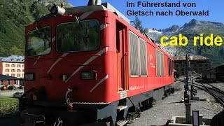 Führerstandsmitfahrt auf der FurkaBergstrecke HD [upl. by Hennessy]