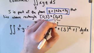 Evaluating a Surface Integral  Basic Example [upl. by Celina327]