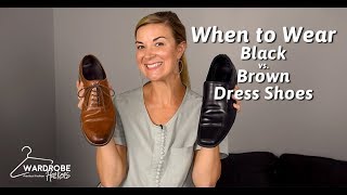 When to Wear Black or Brown Shoes [upl. by Decamp149]