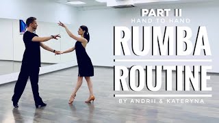 Basic Rumba Routine for Couples count  names of the moves [upl. by Nortad961]