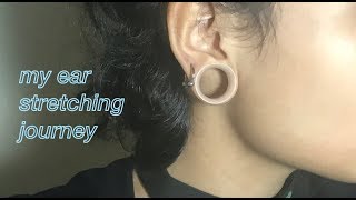 My Ear Stretching Journey 18g to 20mm [upl. by Derrej]