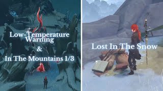 Genshin Impact  LowTemperature Warning amp Lost in the Snow World Quest  Walkthrough part 42 [upl. by Ecertap552]