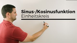 SinusKosinusfunktion verdeutlicht mit Einheitskreis Kreisfunktionen  Mathe by Daniel Jung [upl. by Goodhen]