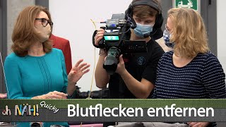 Blutflecken aus Kleidung entfernen  oh NÄH Quicky [upl. by Aliakim]