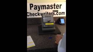 Paymaster Checkwriter 90009 [upl. by Witte]