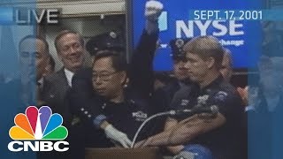 Reopening the NYSE after 911  Archives  CNBC [upl. by Waterman]