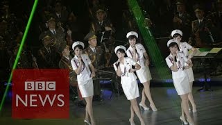 North Koreas allfemale pop group Moranbong perform in China  BBC News [upl. by Ylahtan]