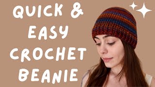 How to Crochet a Beanie  Lion Brand Landscapes Yarn [upl. by Ainezey54]