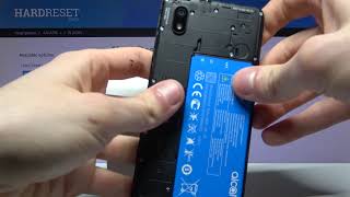 How to Remove Battery in ALCATEL 1B – Take Off Battery [upl. by Llenyaj]