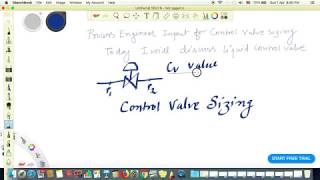 Liquid Control Valve sizing calculation [upl. by Cumings]