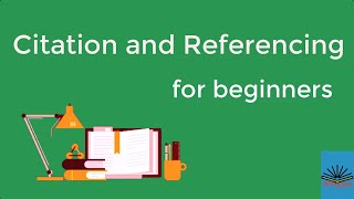 Citation and Referencing for beginners [upl. by Artinahs]