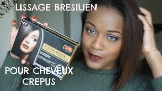 LISSAGE BRÉSILIEN POUR CHEVEUX CRÉPUS   Mounialicious [upl. by Tarra]