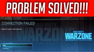 How to Fix Unable to Access Online Services  Modern Warfare and Warzone Bug Solved Fast [upl. by Raknahs]