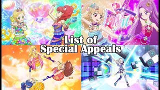 List of Special Appeals in Aikatsu Season 14 [upl. by Bennir]