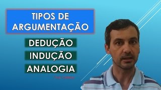 TIPOS DE ARGUMENTAÇÃO DEDUÇÃO INDUÇÃO E ANALOGIA [upl. by Bessie999]