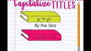 Capitalizing Titles Mini Lesson [upl. by Samled476]