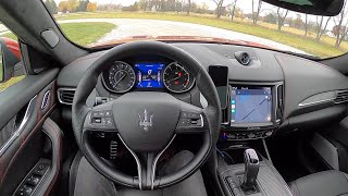 2020 Maserati Levante Trofeo  POV Driving Impressions [upl. by Sabanrab171]