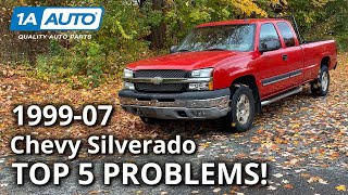 Top 5 Problems Chevy Silverado Truck 1st Generation 199907 [upl. by Annam]