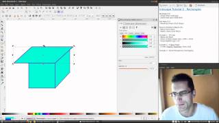 Inkscape Tutorial 2  Shapes  Drawing Rectangles [upl. by Ahsinnor367]