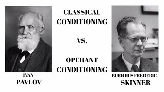 Classical Conditioning vs Operant Conditioning Psychology [upl. by Eelatan]