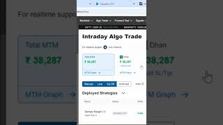 Algo trading profit optionmate algotradingtelugu [upl. by Boccaj]