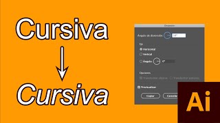 Cómo hacer LETRA CURSIVA en Illustrator 2021 [upl. by Hesta]