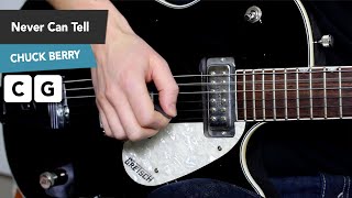 NEVER CAN TELL Easy Guitar Lesson Tutorial INTRO Pulp Fiction [upl. by Vigor]