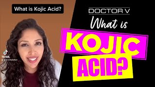 Doctor V  What Is Kojic Acid  Skin Of Colour  Brown Or Black Skin  shorts [upl. by Yednarb]