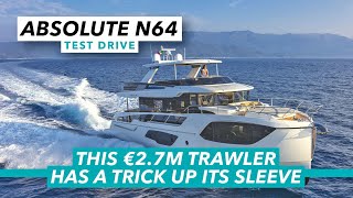 This 32m trawler has a trick up its sleeve  Absolute Navetta 64 review  Motor Boat amp Yachting [upl. by Taveda491]