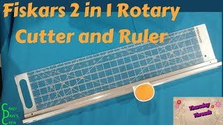 Fiskars 2 in 1 Rotary Cutter and Ruler Combo Review [upl. by Yuma]