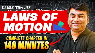 LAWS OF MOTION in 140 Minutes  Full Chapter Revision  Class 11th JEE [upl. by Gudren]