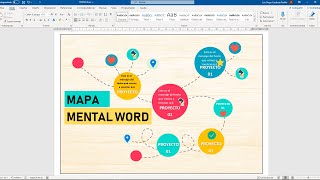 Como crear un mapa mental en WORD [upl. by Hobard]