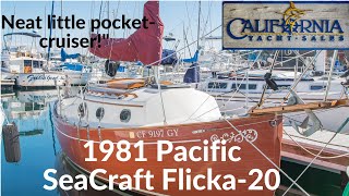 1981 Pacific Seacraft Flicka20 SOLD  California Yacht Sales [upl. by Gibbon]