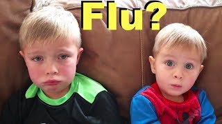 Little Boys Sick with the FLU [upl. by Luwana965]