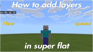 How to add Layers in superflat NEW UPDATED MAKE SUPERFLAT DEEPER [upl. by Eedrahs887]