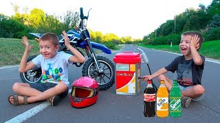 Kids Ride on Dirt Cross Bike \ Childrens Power Wheels Toy \ Kidsococo Club Family Fun [upl. by Sandi]